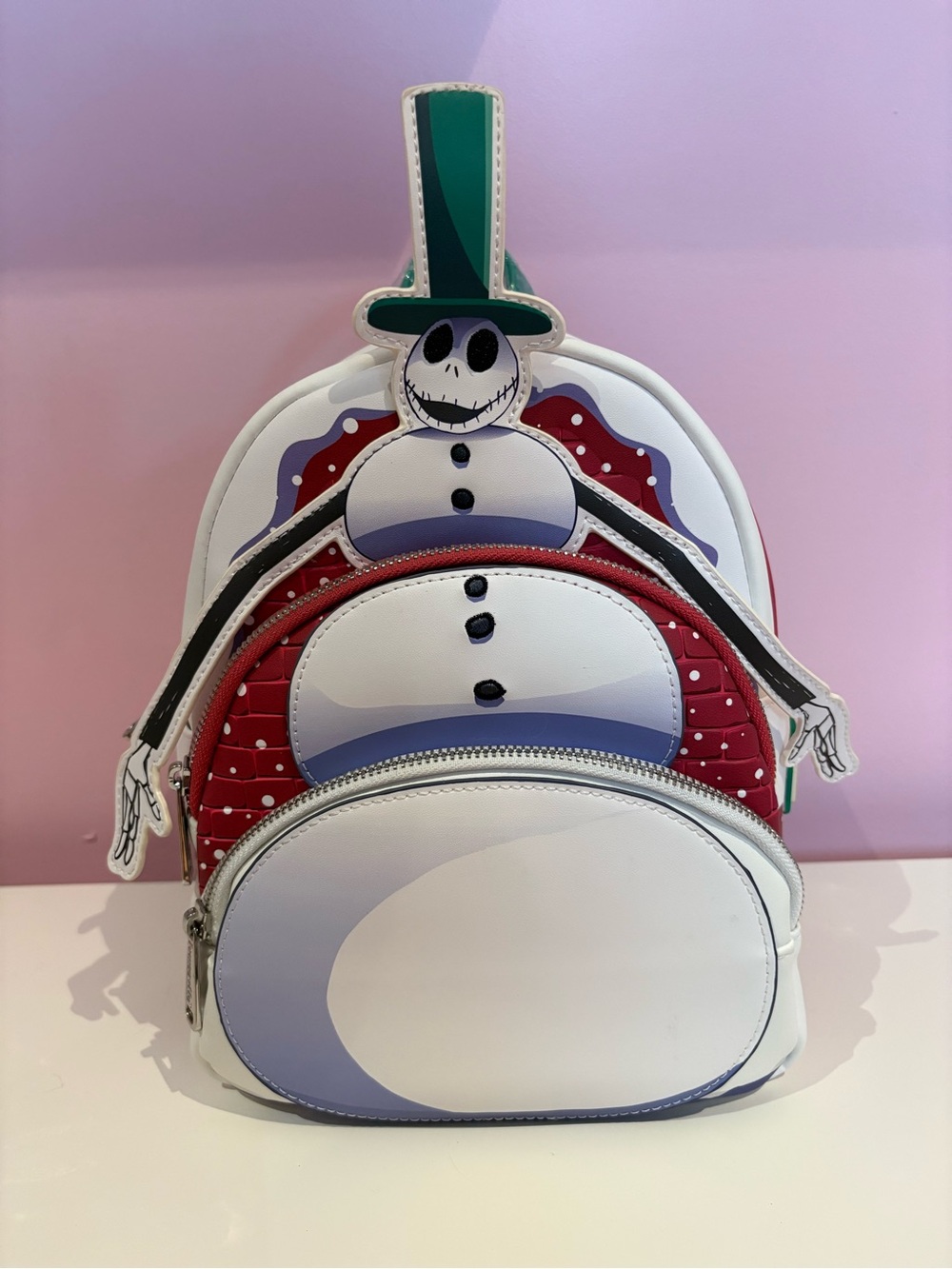 Nightmare Before Christmas Exclusive Snowman Jack Skellington Loungefly BNWT 🎒